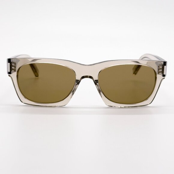 NEW SAINT LAURENT SL402 018 SUNGLASSES UNISEX BEIGE SQUARE SL 402 018 - Picture 3 of 8